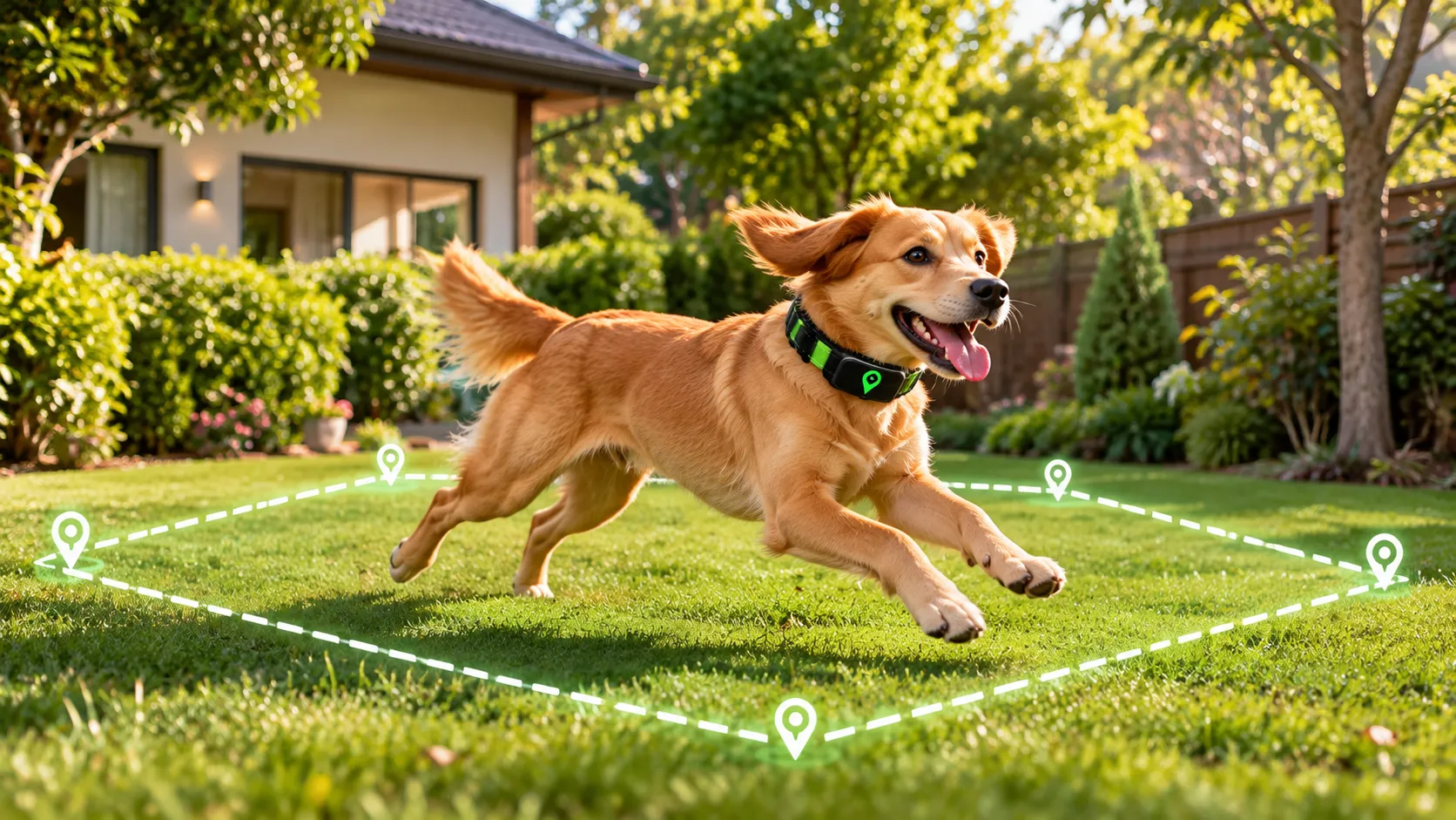 Dog running outdoors